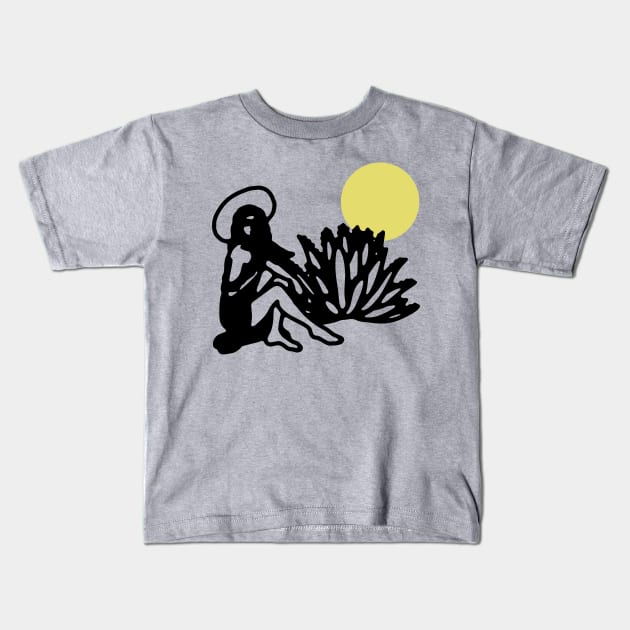 Agave Woman Kids T-Shirt by Nick Quintero